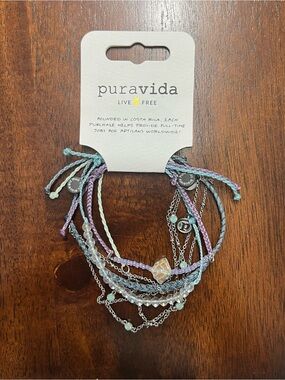 PuraVida Bracelet Mermaid Vibes 4 Pack Bracelets NEW